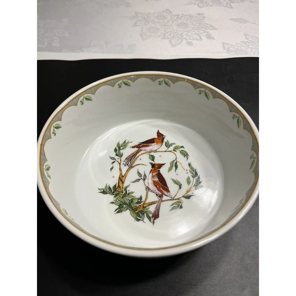 Georges Briard Woodland Melody Birds Round Casserole Serving Oven To Table